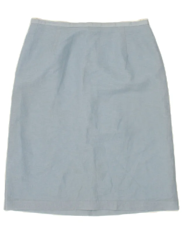 BENETTON Womens A-Line Skirt W26 Small Blue