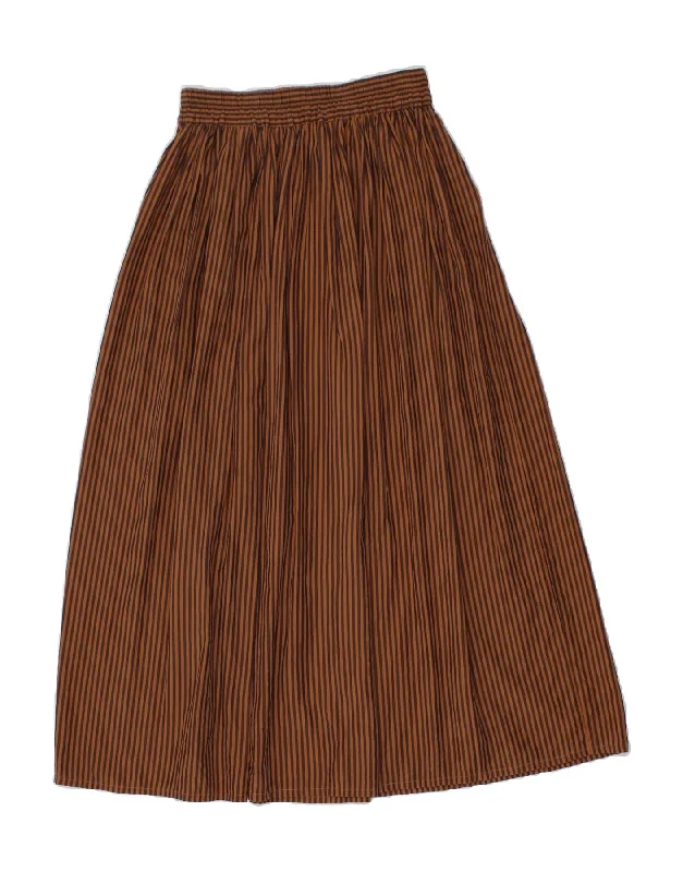 BENETTON Womens Maxi Skirt W28 Medium  Brown Striped