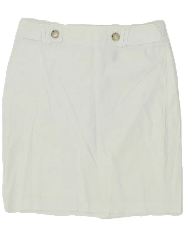 BENETTON Womens Pencil Skirt W28 Medium White