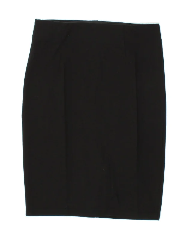 BENETTON Womens Pencil Skirt W30 Medium Black