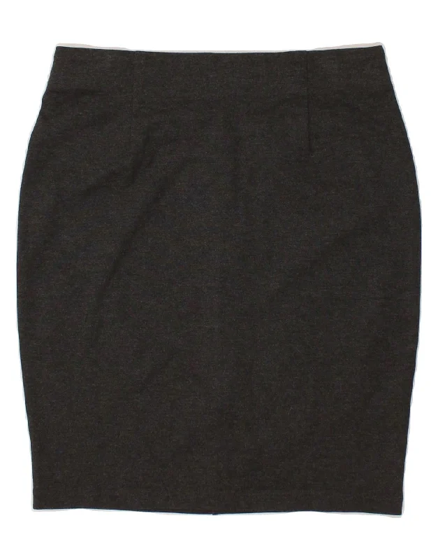 BENETTON Womens Pencil Skirt W32 Large Grey