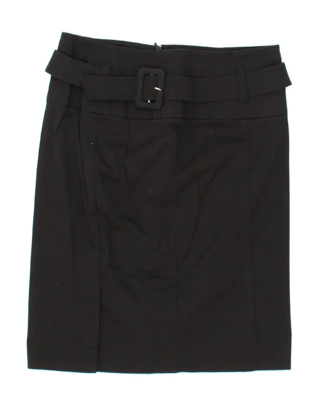 BENETTON Womens Straight Skirt W32 Large Black