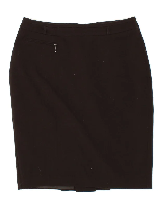 DEBENHAMS Womens Pencil Skirt UK 12 Medium  W30 Black