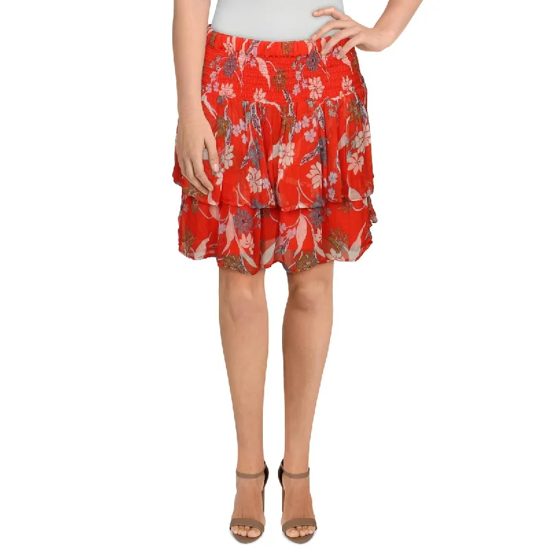 Dolan Womens Floral Short Skirt