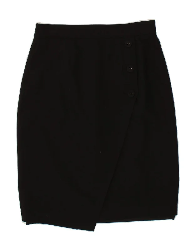 FRENCH CONNECTION Womens Pencil Skirt UK 12 Medium W28 Black Polyester