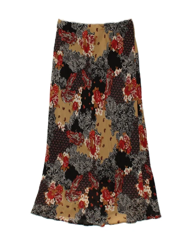 JUST ELEGANCE Womens Maxi Skirt UK 12 Medium W28  Multicoloured Floral