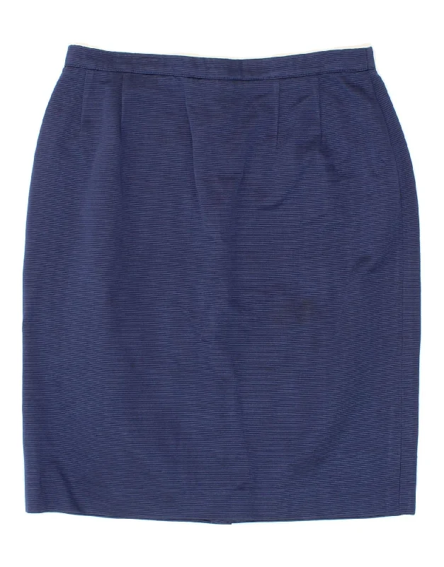 LUISA SPAGNOLI Womens Pencil Skirt IT 46 Large W30 Navy Blue