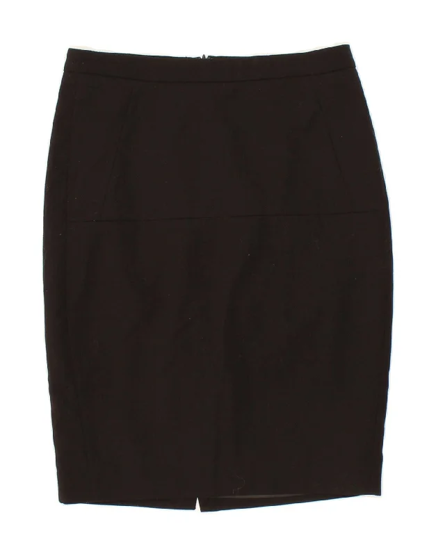 MANGO Womens Pencil Skirt EU 36 Small W28 Black Polyester