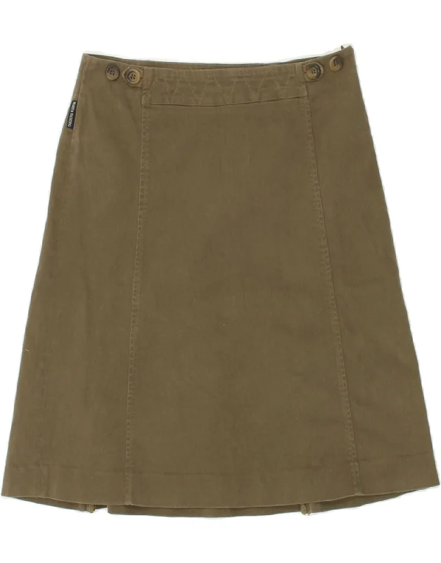 MARINA YACHTING Womens A-Line Skirt  EU 38 Medium W28 Khaki