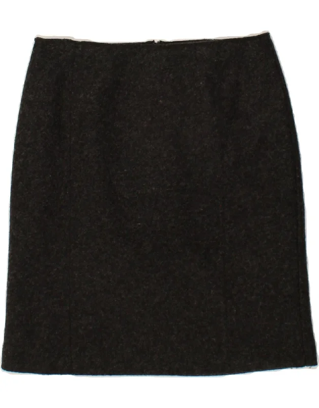 PART TWO Womens Straight Skirt UK 16  Large W33 Black Wool