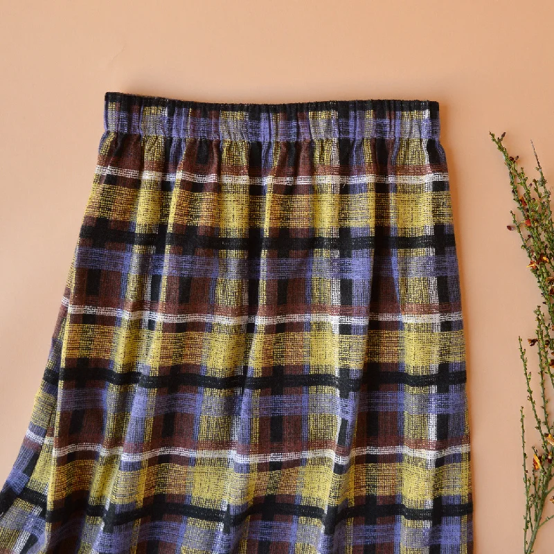 Pocket Skirt - Organic Linen/Cotton - Ito Tartan (Women S-L)