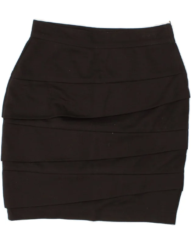 SPORTSTAFF Womens Pencil Skirt IT 42 Medium W26  Black Polyester