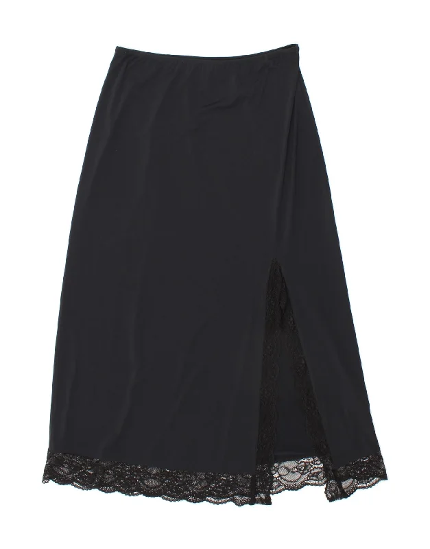 URBAN OUTFITTERS Womens Lace A-Line Skirt W30 Small Black Polyamide