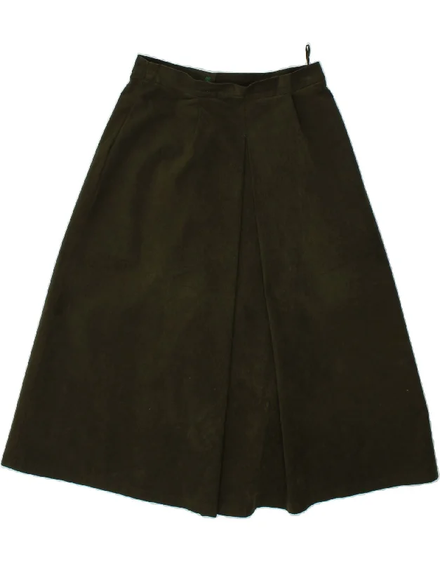 VINTAGE Womens A-Line Skirt W26 Small  Khaki