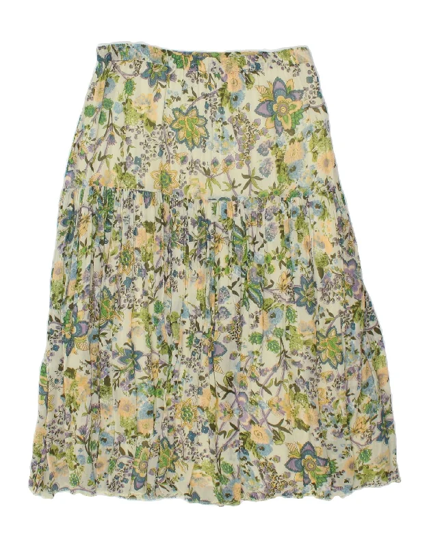 VINTAGE Womens Flared Skirt W36 XL Multicoloured Floral