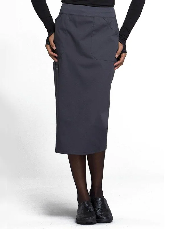 Cherokee Workwear Professionals Women's 30" Scrub Skirt | Pewter