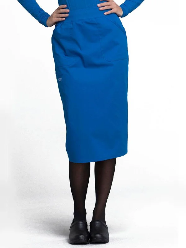 Cherokee Workwear Professionals Women's 30" Scrub Skirt | Royal