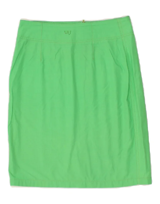 LAURA BIAGIOTTI Womens Straight Skirt W28 Medium  Green Cotton cashmere skirt rich