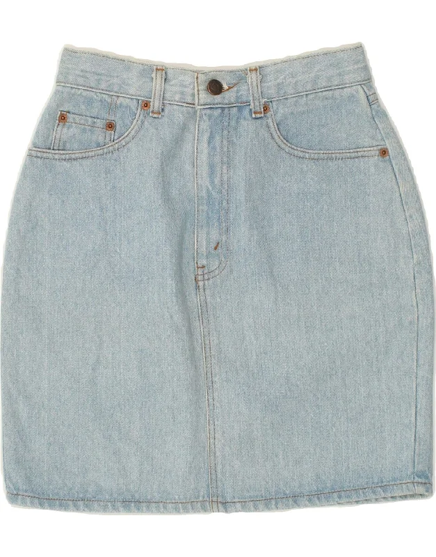 LEVI'S Womens Denim Skirt W26 Small Blue Cotton