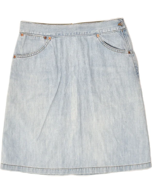 LEVI'S Womens Denim Skirt W32 Large Blue