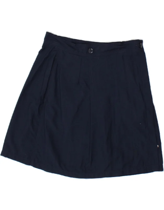 MADISON Womens A-Line Skirt IT 44 Medium W28 Navy Blue Polyamide