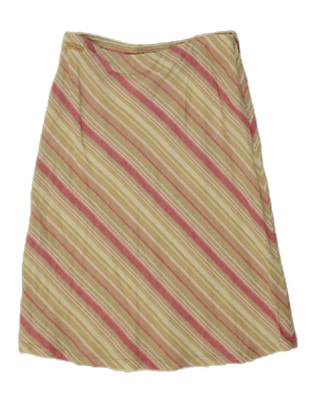 MARLBORO CLASSICS Womens A-Line Skirt EU 44 XL W30 Multicoloured Striped