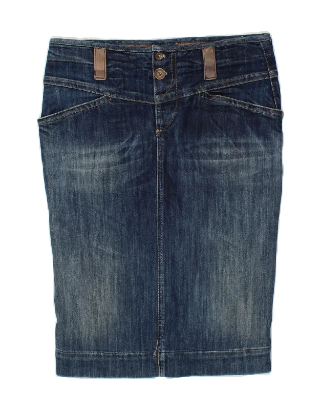 REPLAY Womens Denim Skirt W28 Medium  Blue Cotton