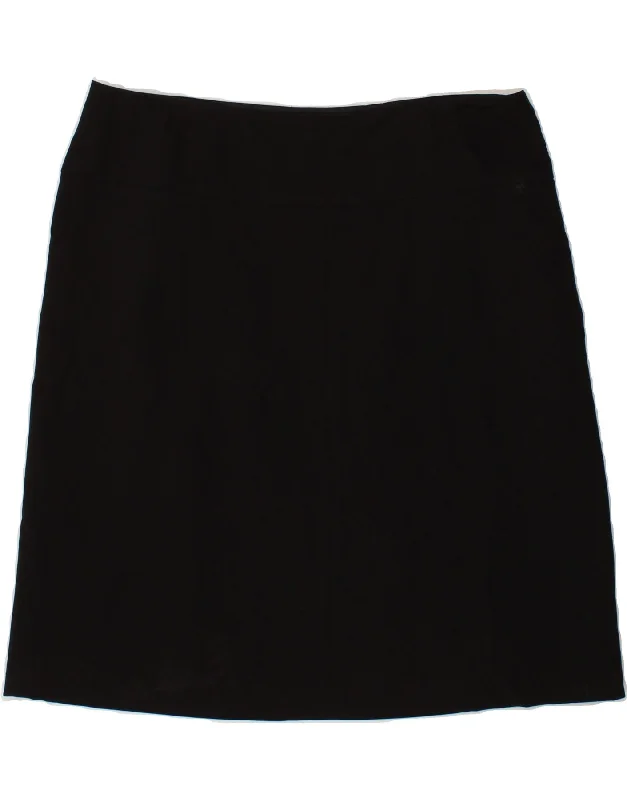 TOMMY HILFIGER Womens Straight Skirt US 14 XL W34 Black