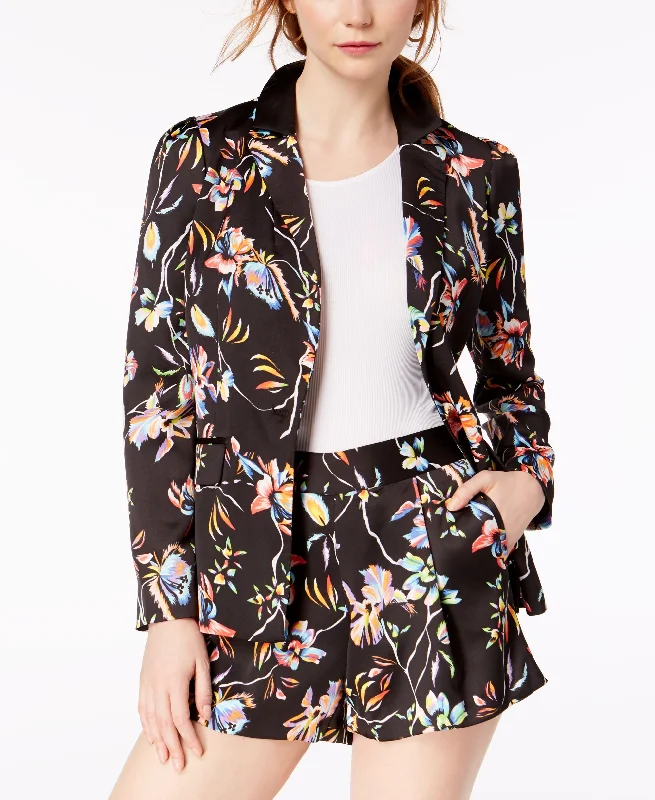 Bar III Floral Printed Blazer