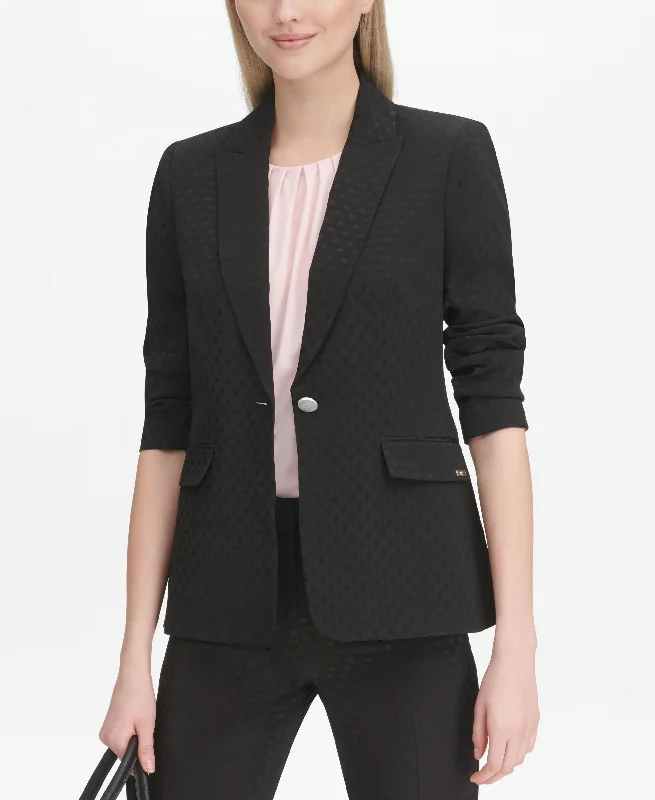 Calvin Klein Polka Dot Embossed Blazer