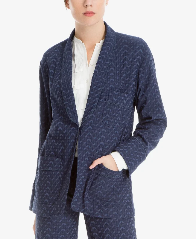 Max Studio London Shawl Collar Jacquard Blazer