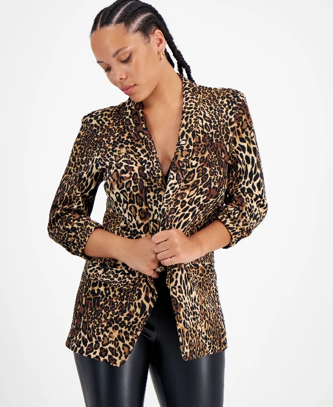 Women's Animal-Print Boyfriend Blazer